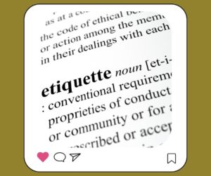 Social Media Etiquette